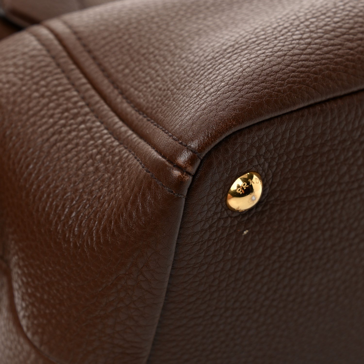 Prada Vitello Daino Shoulder Bag Bruciato 13 of 20