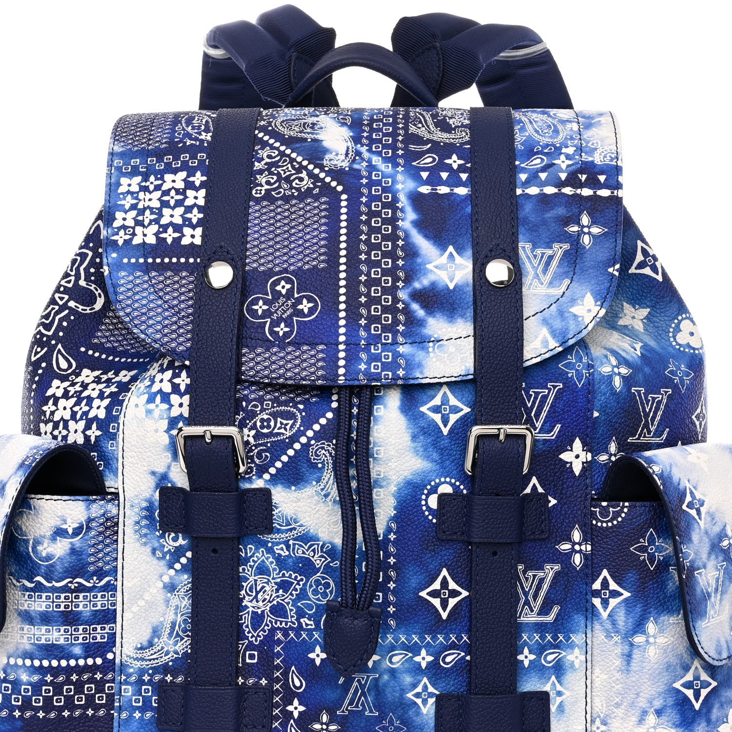 louis vuitton backpack blue fur Louis Vuitton Cowhide Monogram Bandana Christopher MM Backpack Blue 1349071  – FASHIONPHILE
