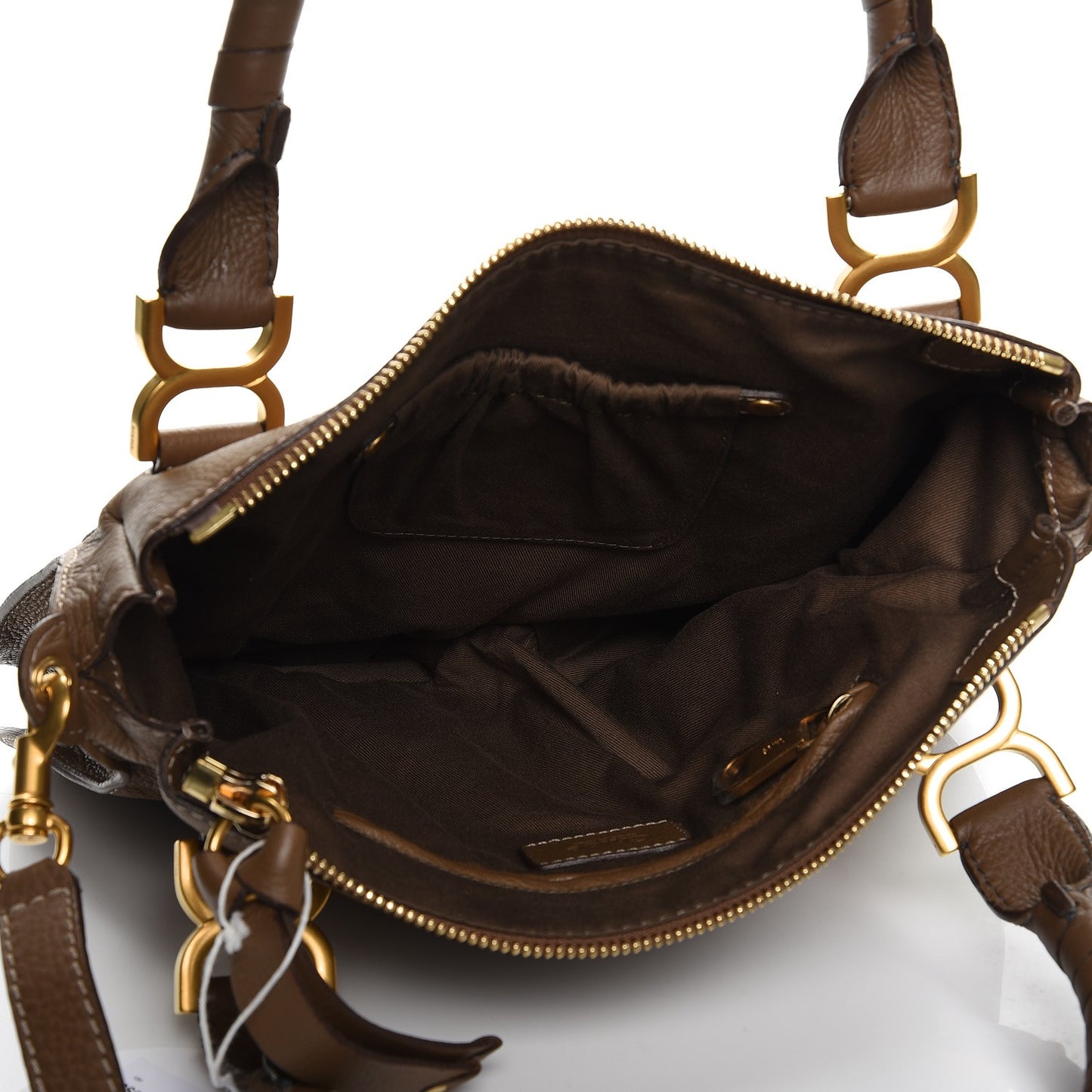 Calfskin Medium Marcie Satchel Barbour Khaki