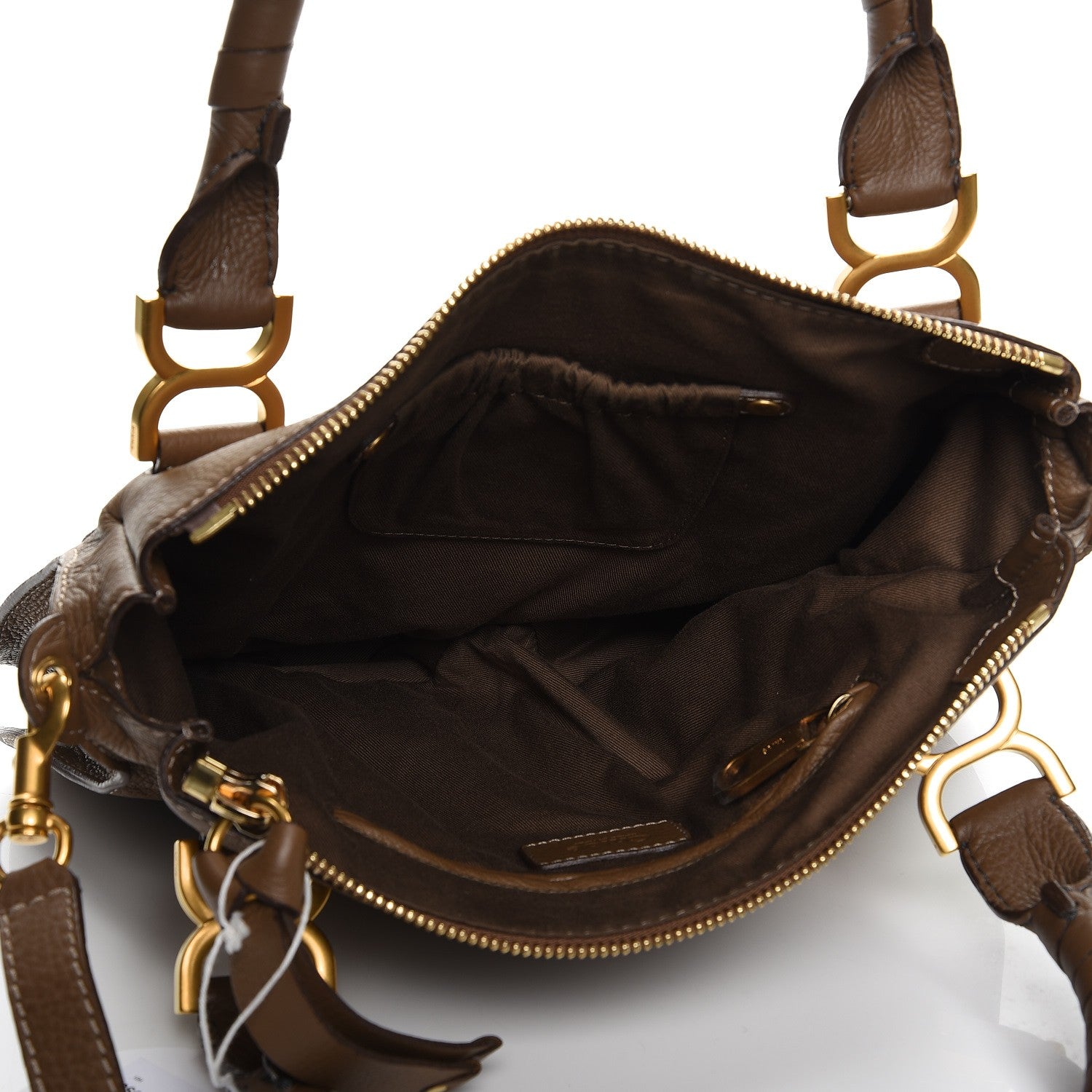 Chloe Calfskin Medium Marcie Satchel Barbour Khaki 6 of 10