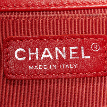 Chanel Lambskin Quilted Small Boy Flap Red 6 of 10