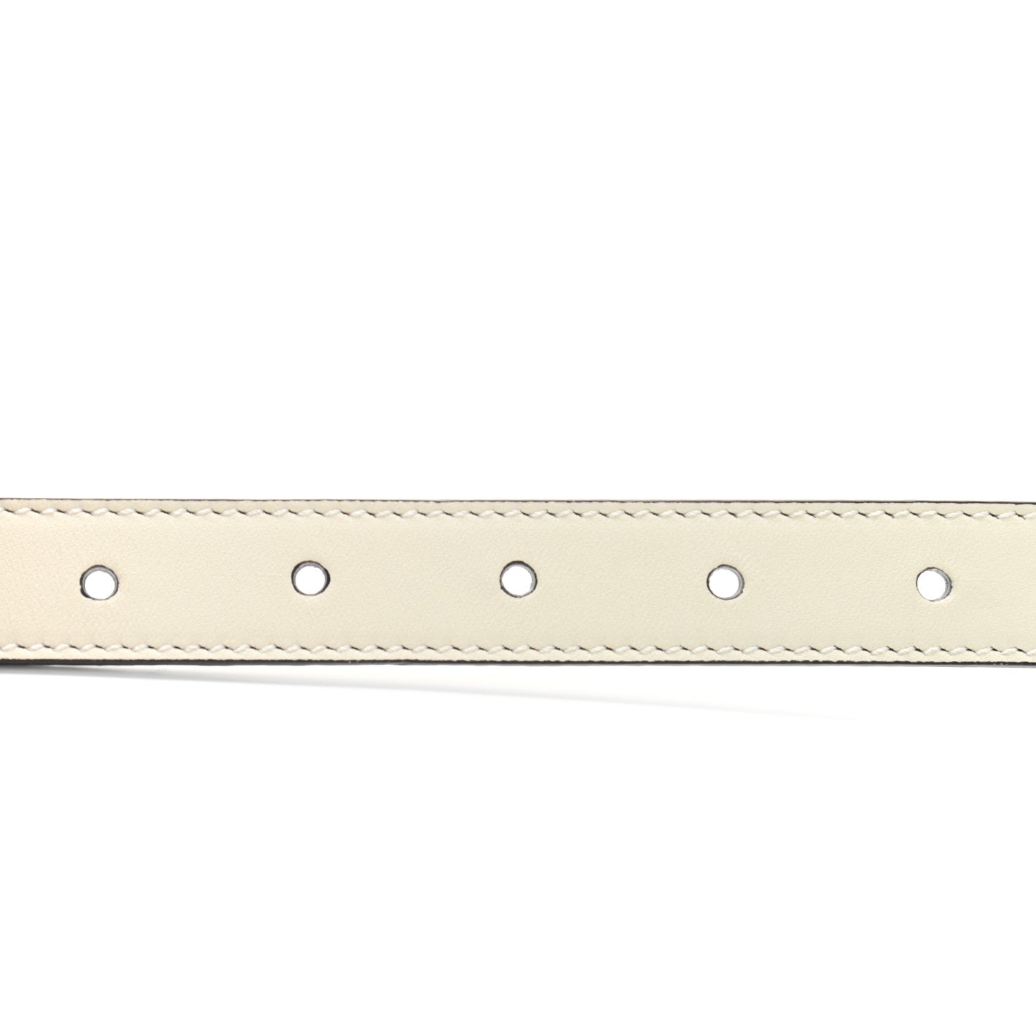Gucci Calfskin Queen Margaret Bee Belt 75 30 White 4 of 4