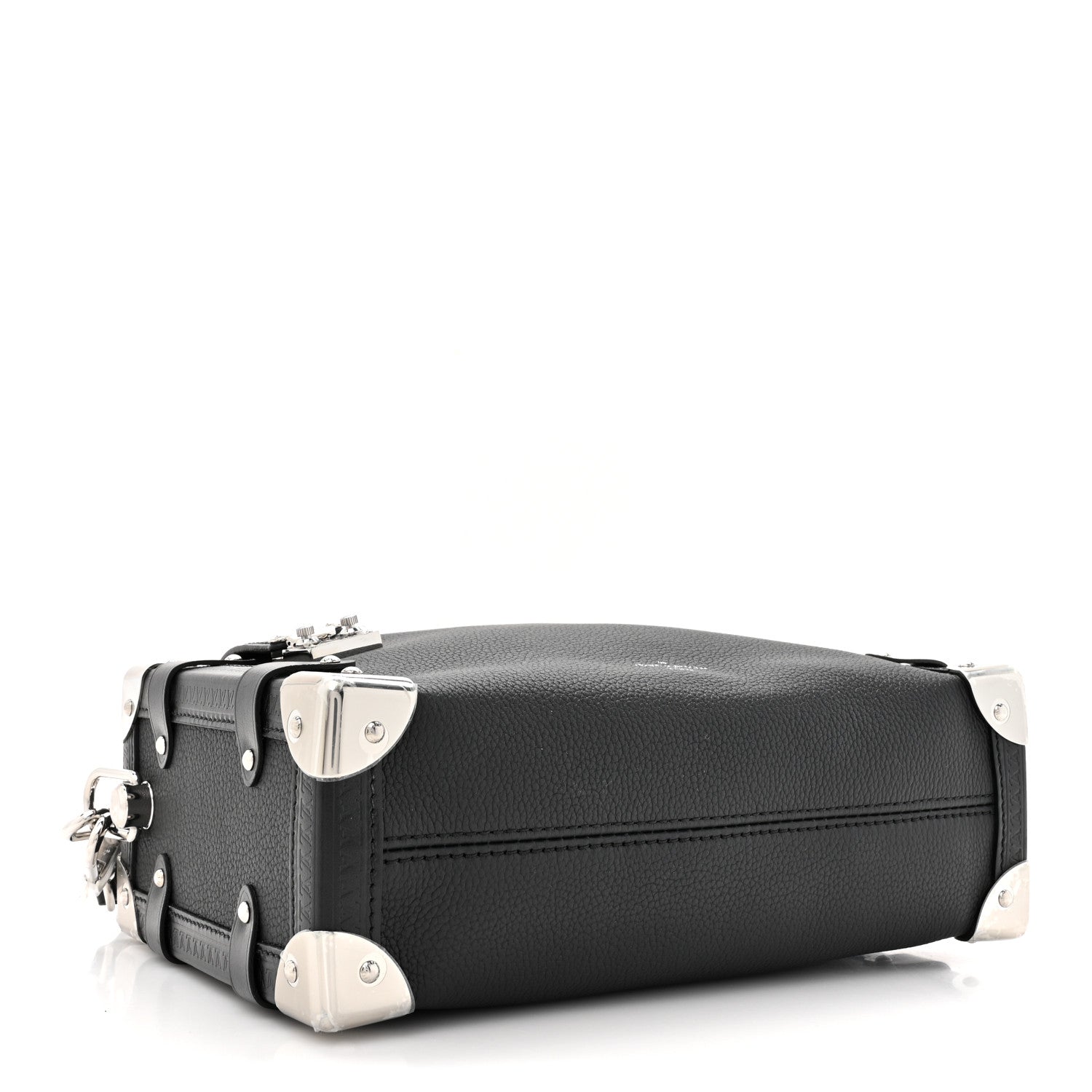 Louis Vuitton Calfskin Side Trunk MM Black 4 of 10