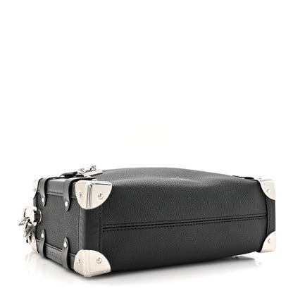 Louis Vuitton Calfskin Side Trunk MM Black 4 of 10