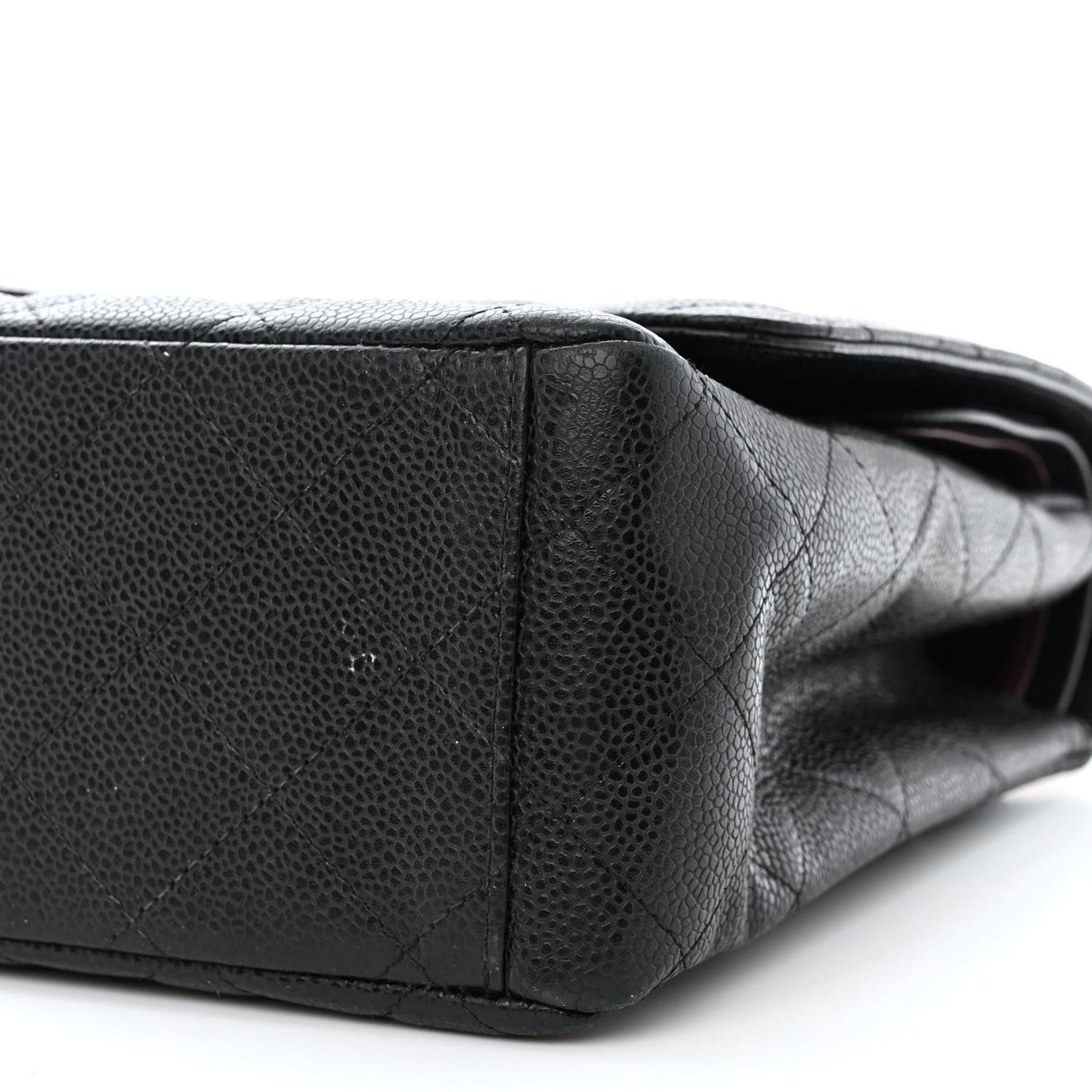 Caviar Quilted Maxi Double Flap Black