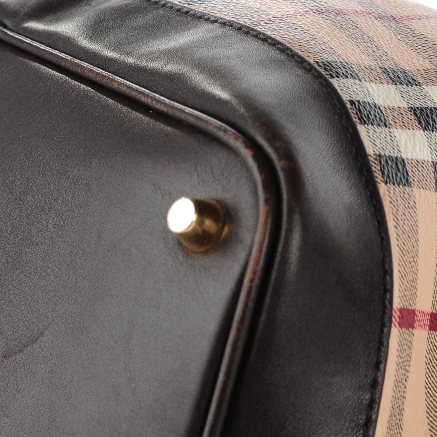 Burberry Haymarket Check Medium Golderton Tote 4 of 12