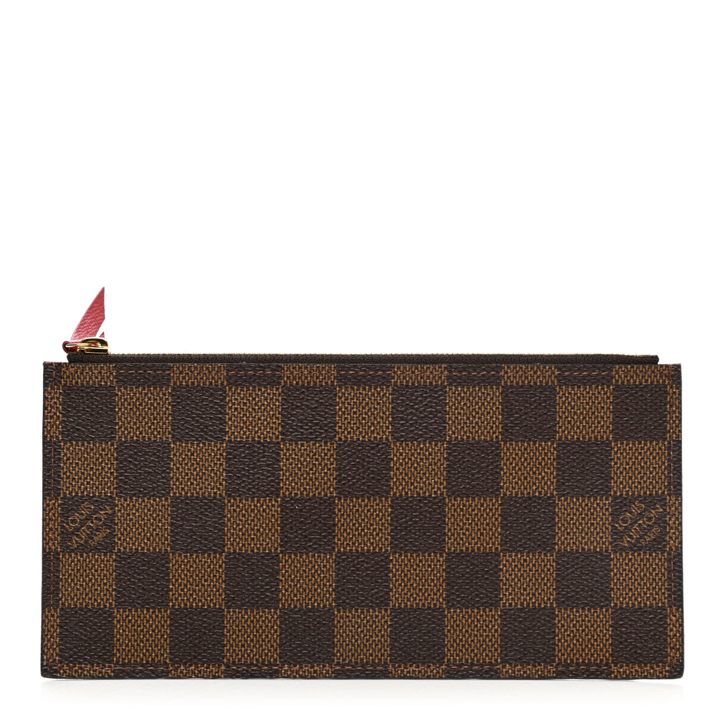 Damier Ebene Felicie Chain Wallet Zippered Insert