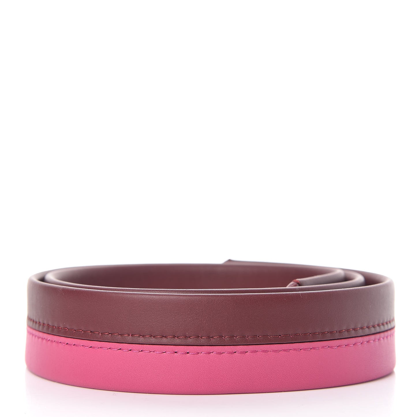 Calfskin Cluny BB Shoulder Strap Bordeaux Fuchsia