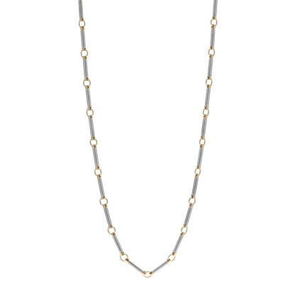 Foundrae 18K Yellow White Gold Element Chain Necklace 1 of 4
