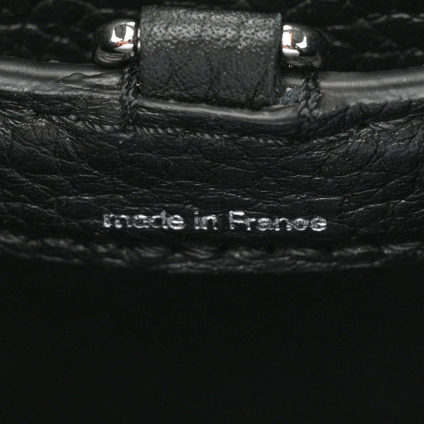 LV x YK Taurillon Flower Capucines BB Black