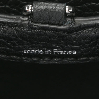 Louis Vuitton LV x YK Taurillon Flower Capucines BB Black 8 of 12