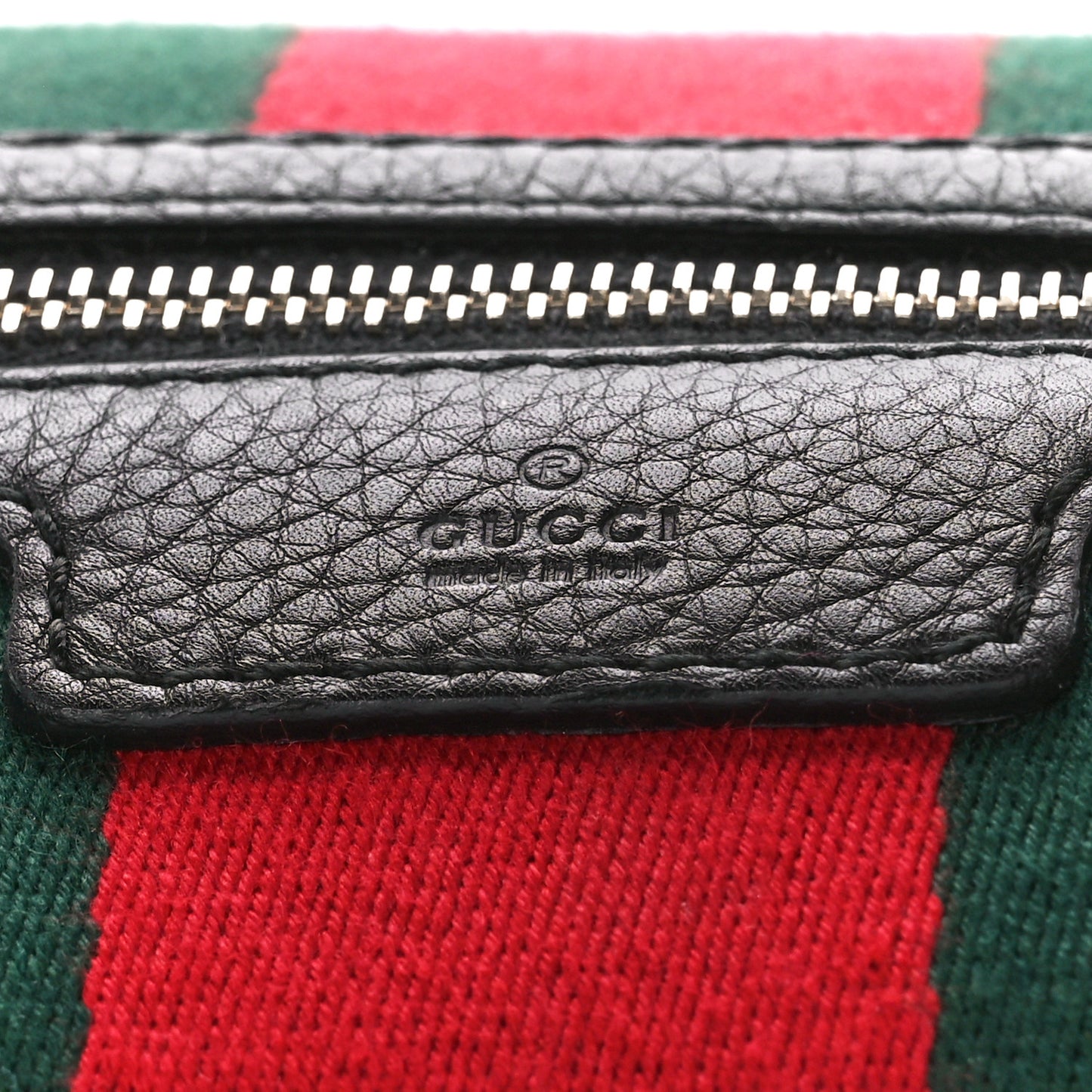 Calfskin Vintage Web Medium Boston Black
