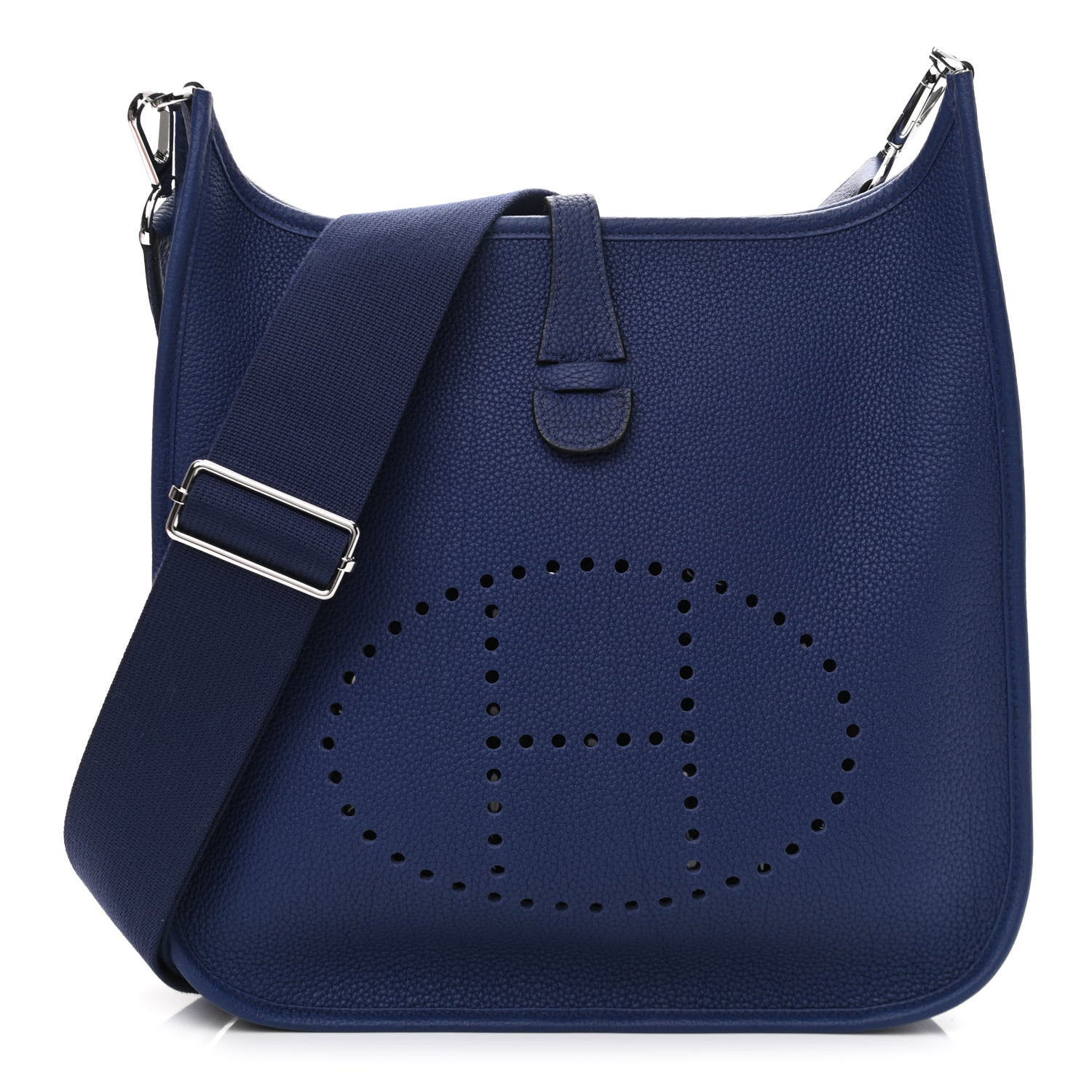 Hermes Taurillon Clemence Evelyne III PM Bleu Electrique 1 of 10