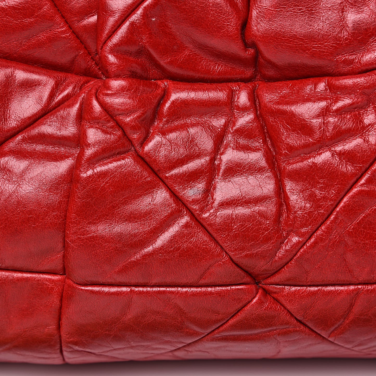 Lambskin Quilted Stam Red