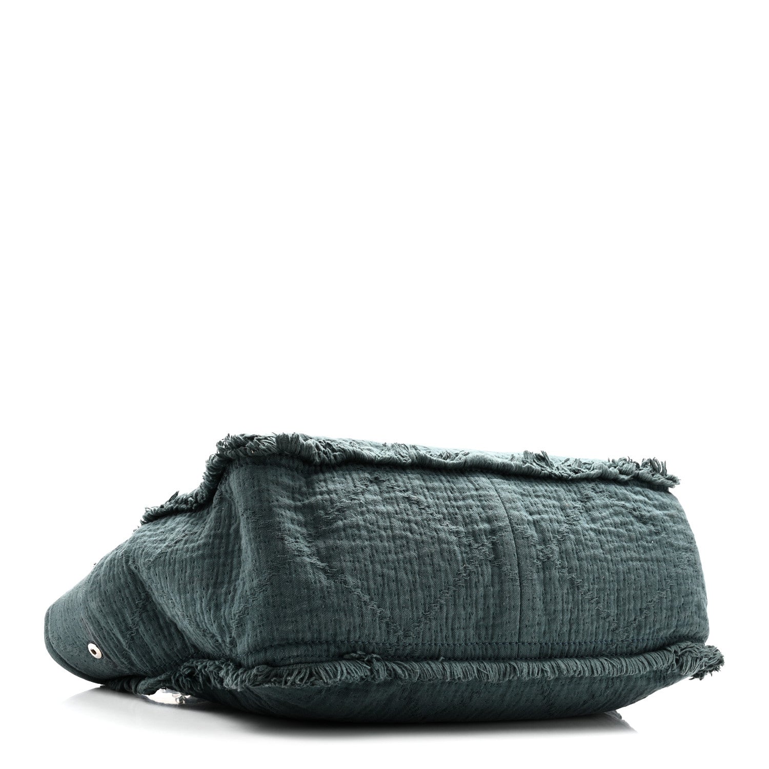 Chanel Canvas Large Double Face Shopping Tote Green 4 of 10