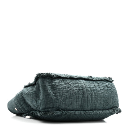 Chanel Canvas Large Double Face Shopping Tote Green 4 of 10