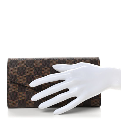 Louis Vuitton Damier Ebene Sarah Wallet NM 2 of 6