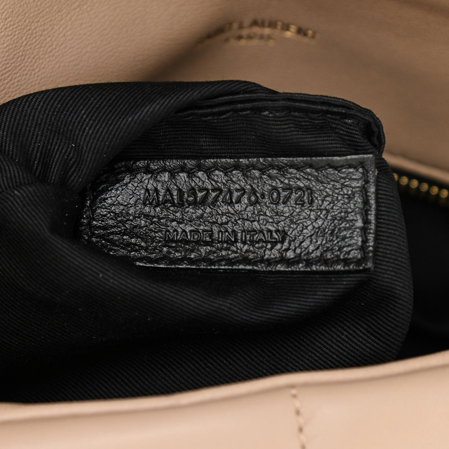 Lambskin Quilted Small Loulou Puffer Monogram Chain Satchel Dark Beige