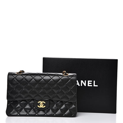 Chanel Lambskin Quilted Medium Double Flap Black 18 of 18