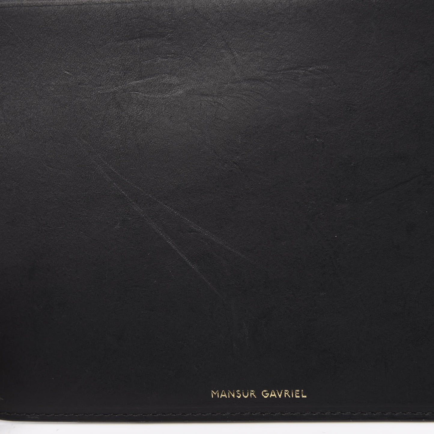 Vegetable Tanned Calfskin Bucket Bag Black Blu