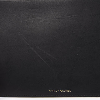 Mansur Gavriel Vegetable Tanned Calfskin Bucket Bag Black Blu 8 of 12