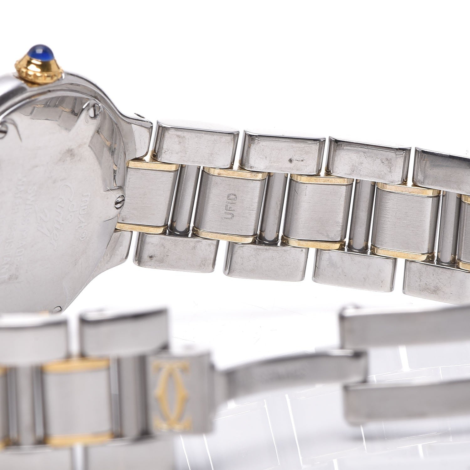 Cartier Stainless Steel 18K Yellow Gold 28mm Must De 21 Quartz Watch 11 of 17
