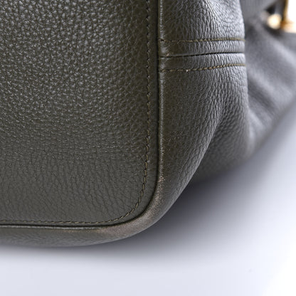 Prada Vitello Daino Hobo Dark Green 18 of 18