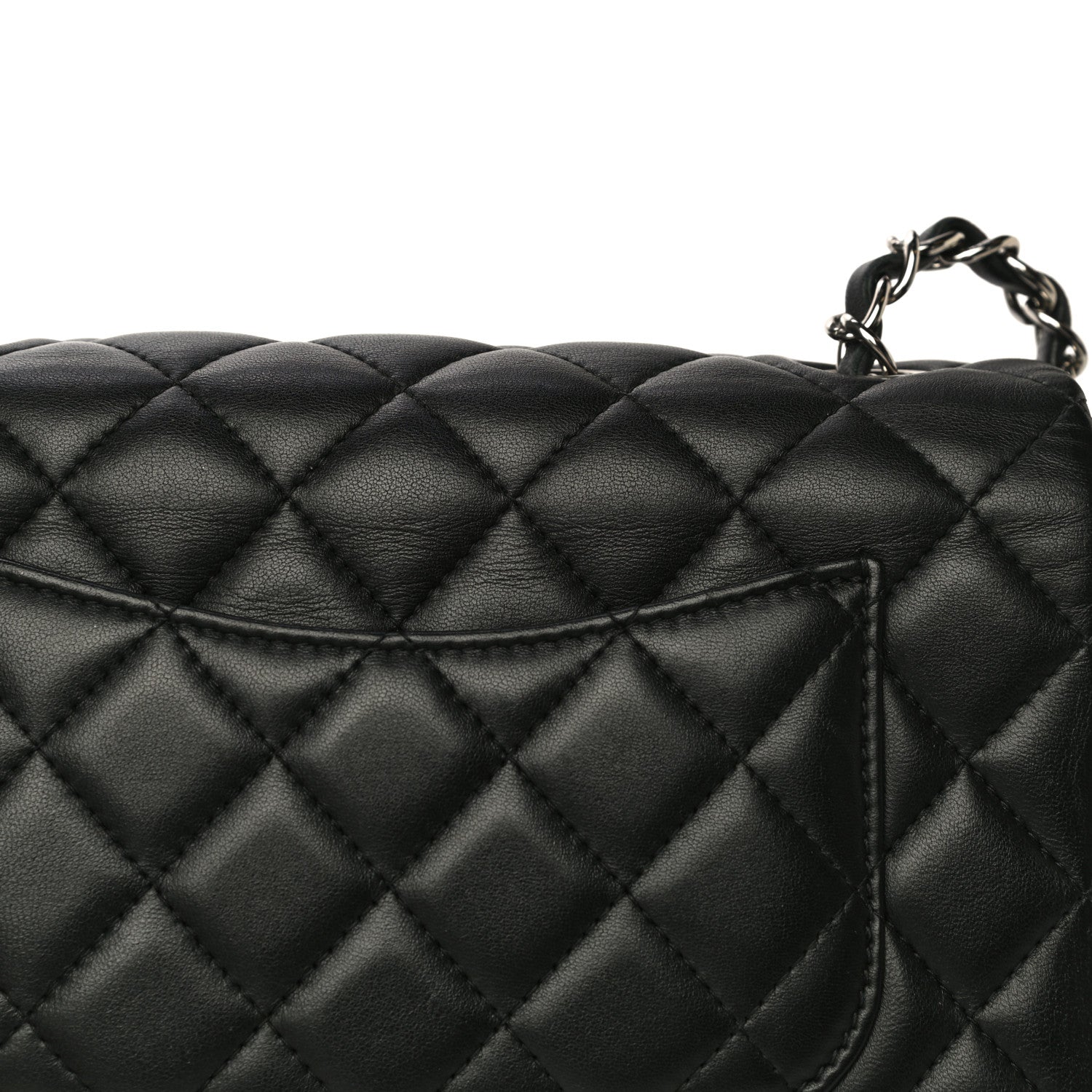 Chanel Lambskin Quilted Mini Rectangular Flap Black 11 of 12
