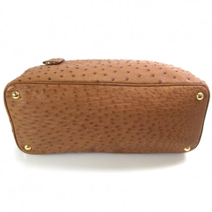 Prada Ostrich Executive Tote Cognac 4 of 11