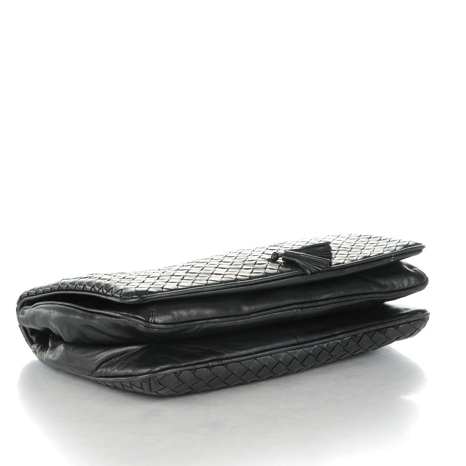 Bottega Veneta BOTTEGA VENETA Nappa Intrecciato Flap Clutch Nero Black 4 of 6