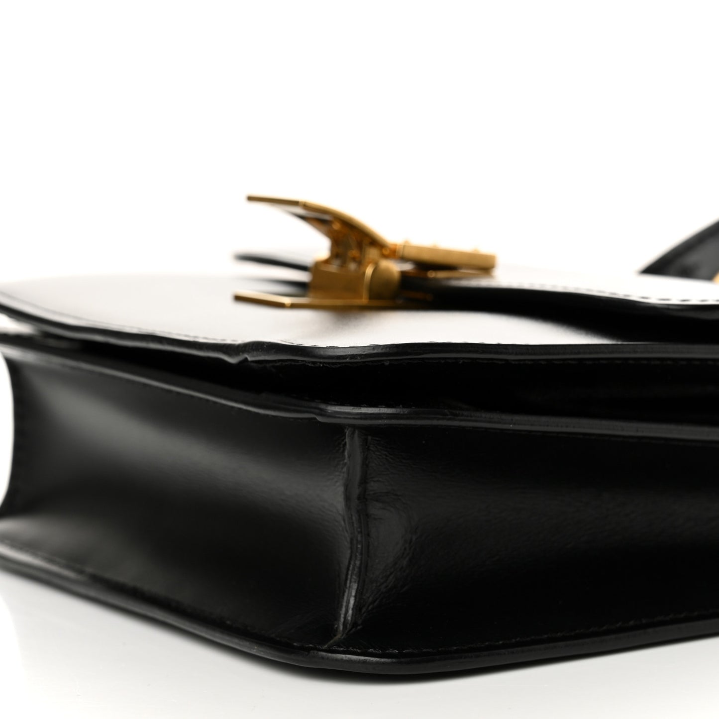 Box Calfskin Teen Classic Box Flap Bag Black