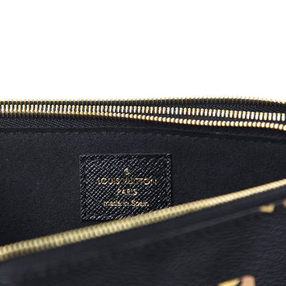 Louis Vuitton Monogram Giant Jungle Pochette Double Zip Black 6 of 7