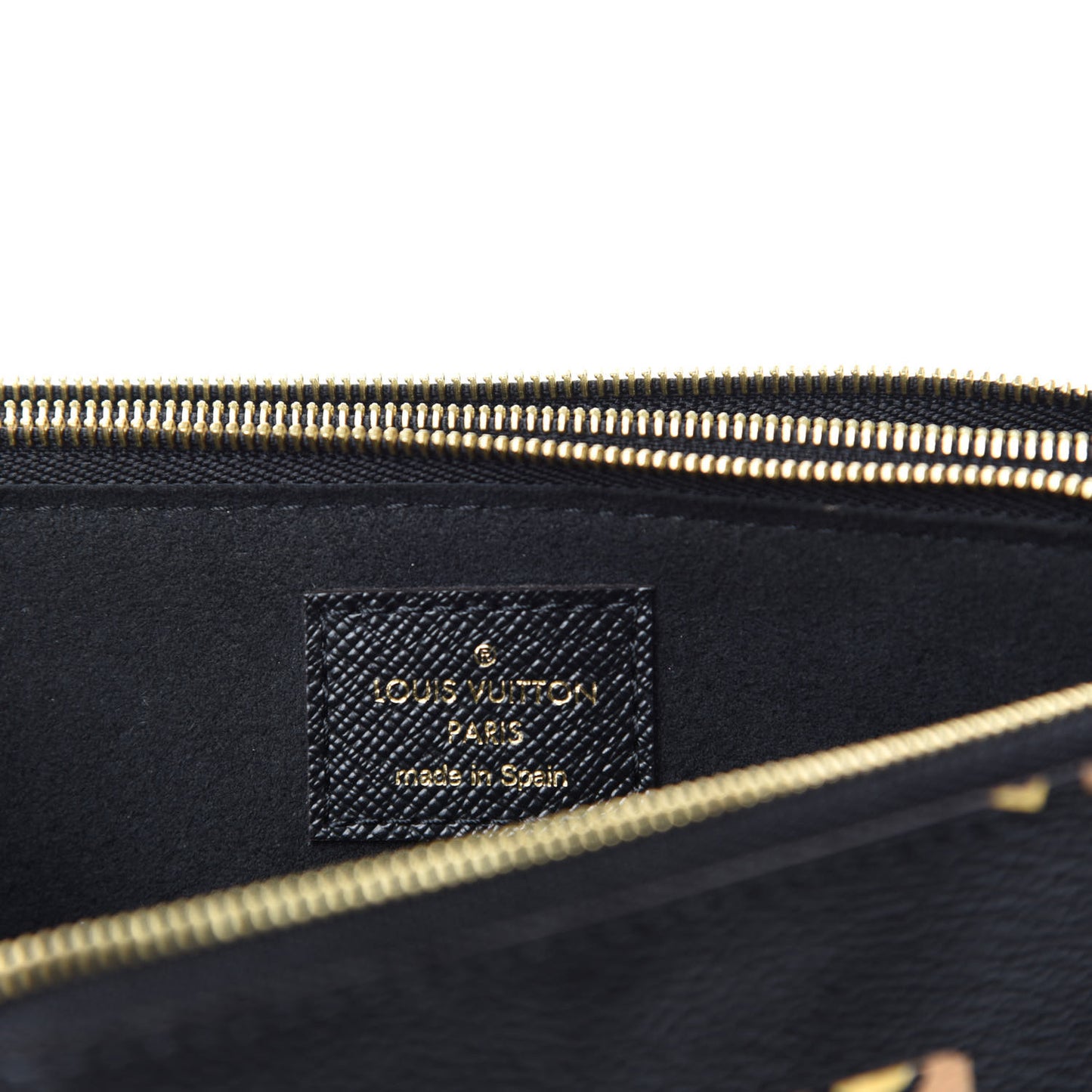 Monogram Giant Jungle Pochette Double Zip Black