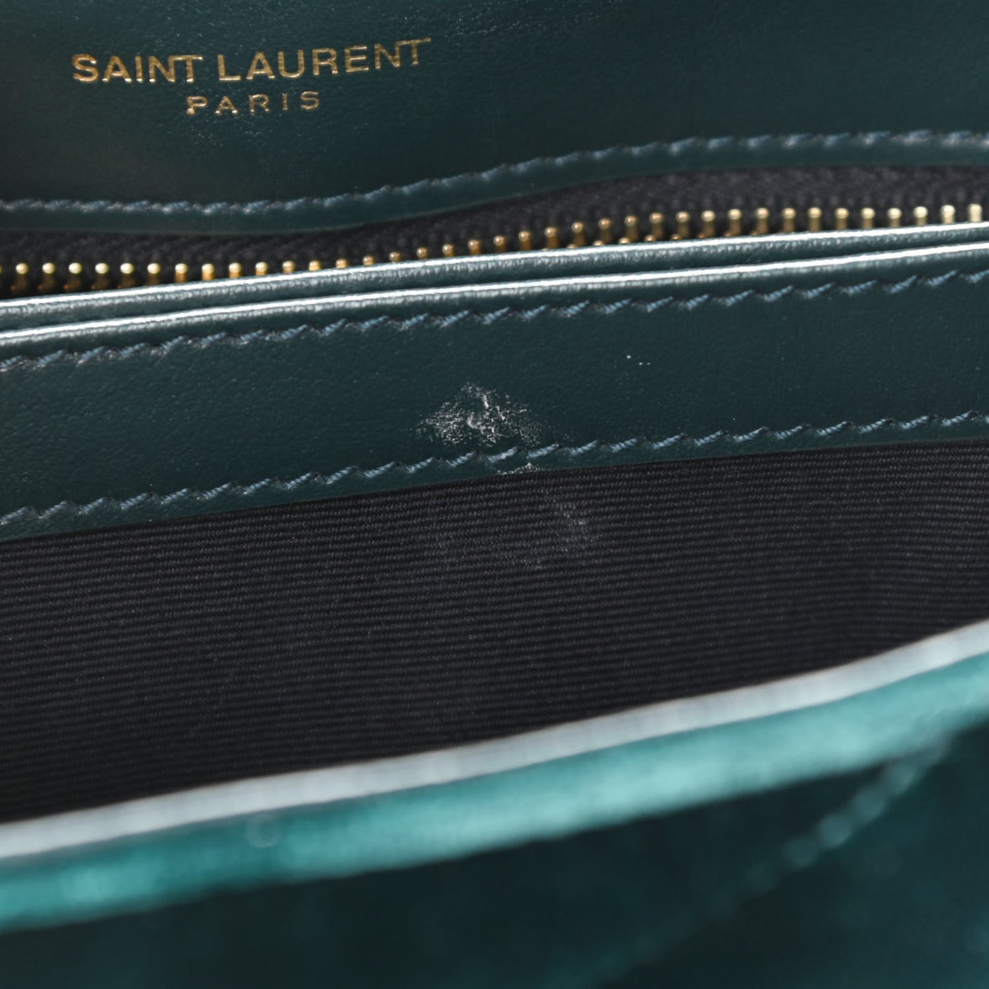 Velvet Y Quilted Monogram Toy Loulou Crossbody Bag Dark Ottanio