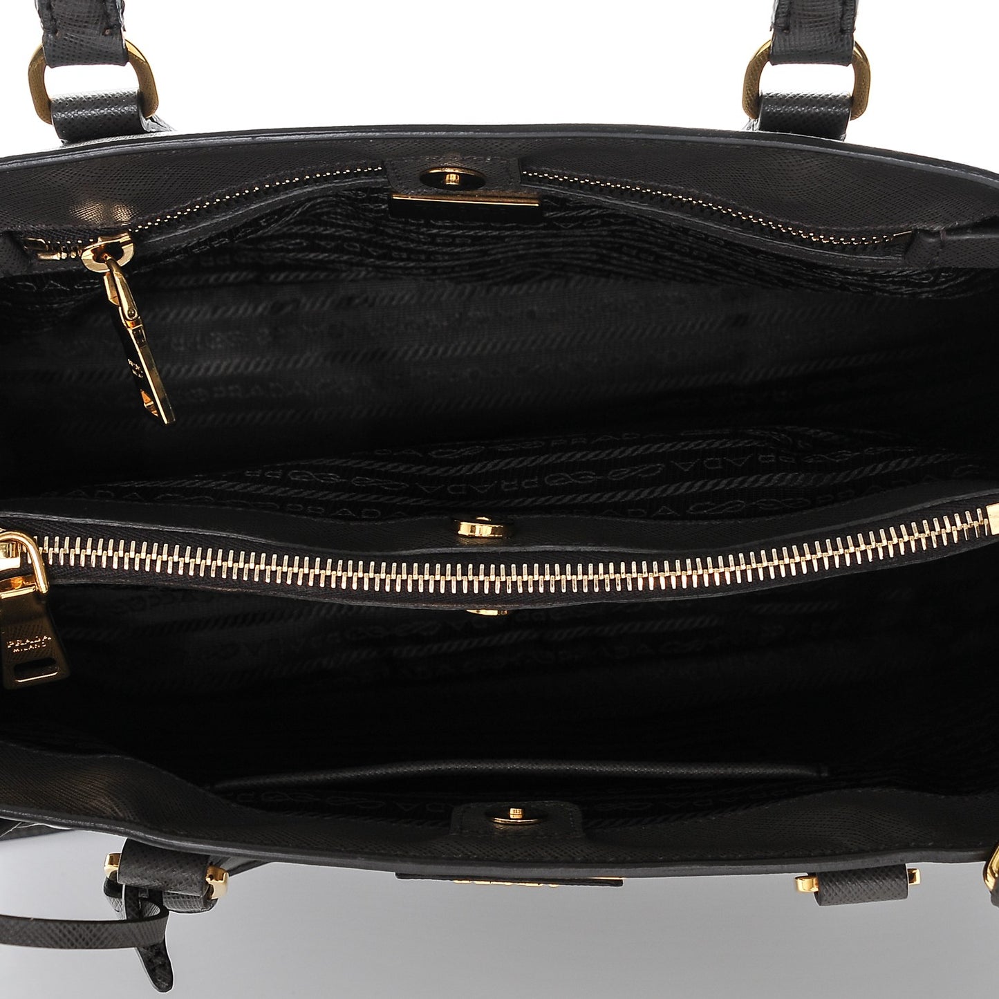 Saffiano Lux Small Tote Grafite