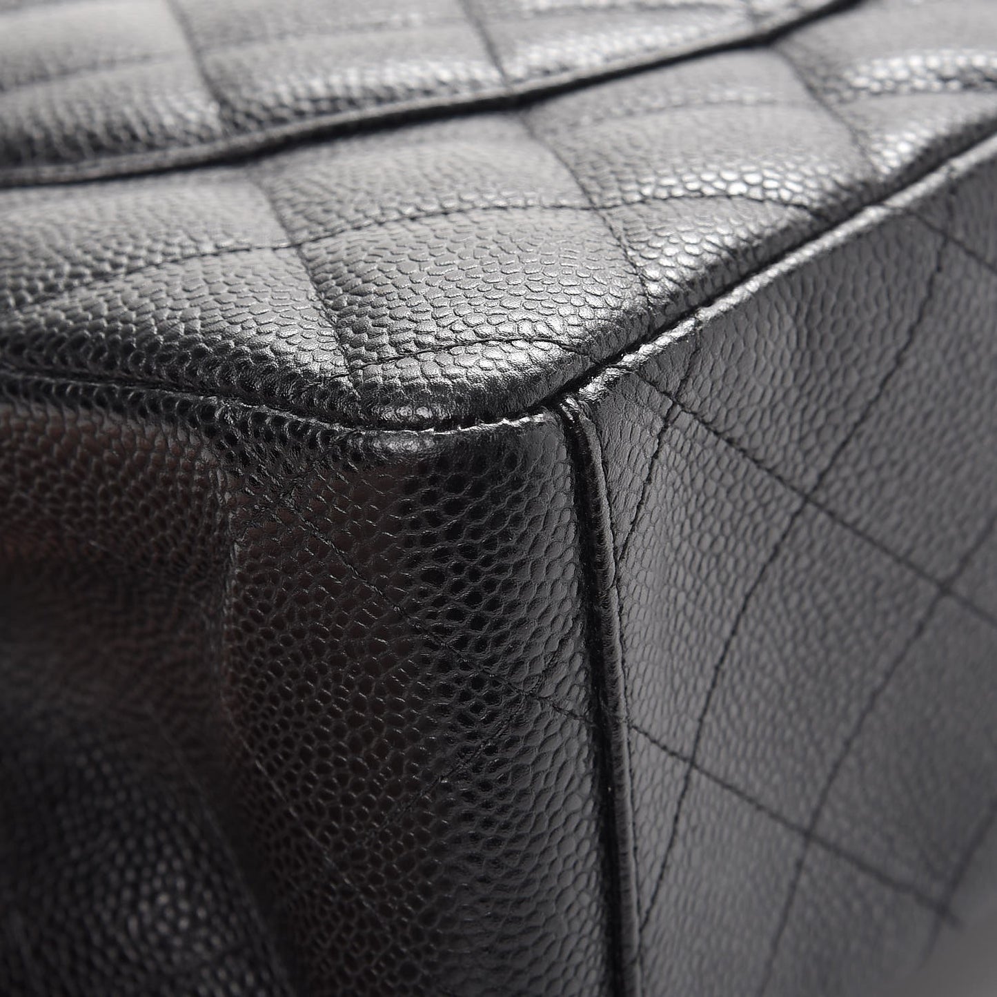 Caviar Quilted Maxi Double Flap Black