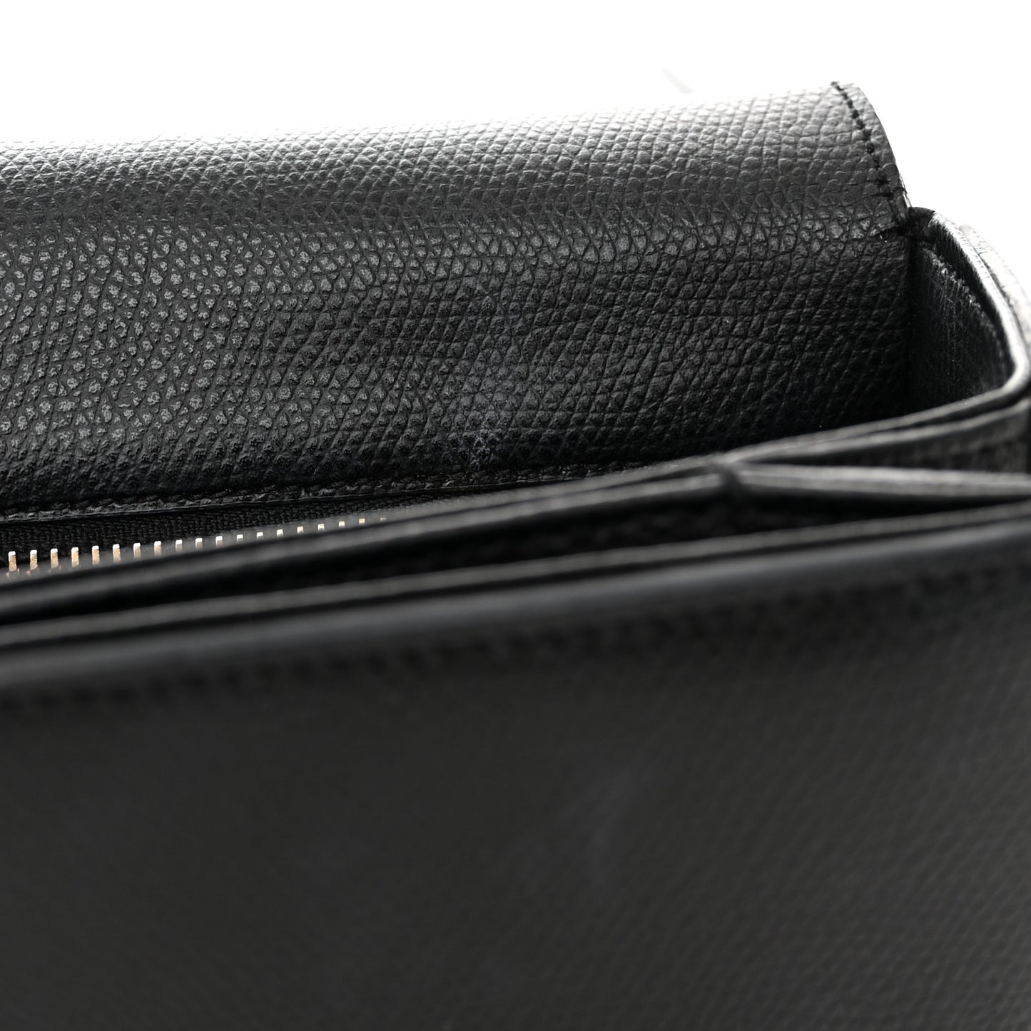 Textured Calfskin Medium Classic Monogram Universite Bag Black