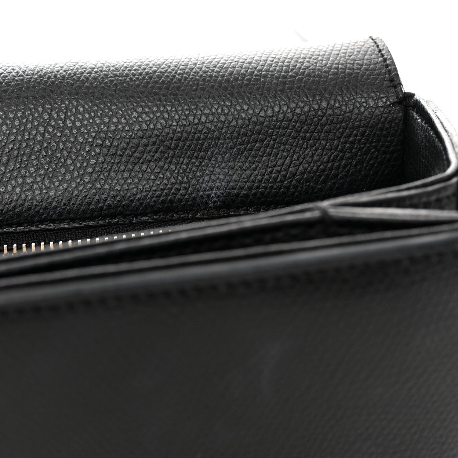Saint Laurent Textured Calfskin Medium Classic Monogram Universite Bag Black 11 of 12
