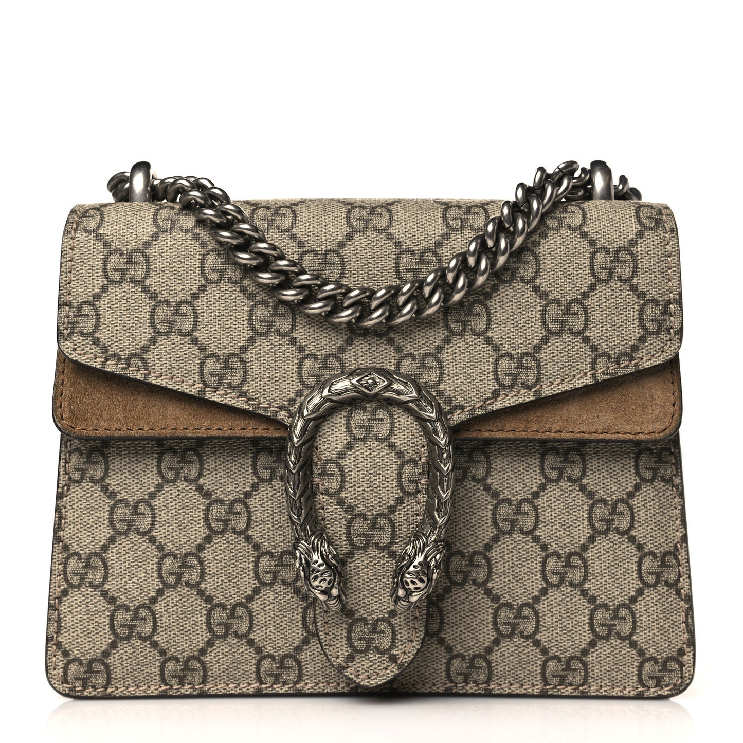 GG Supreme Monogram Mini Dionysus Shoulder Bag Taupe