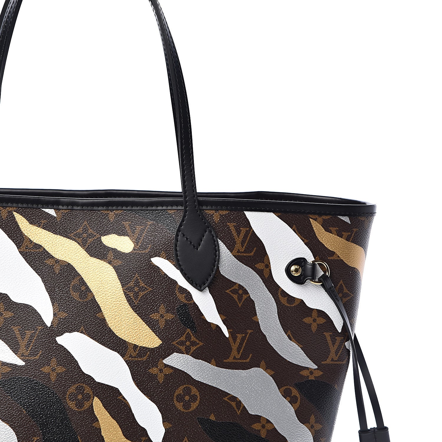 Louis Vuitton X LOL Monogram Neverfull MM Gold Silver 10 of 11
