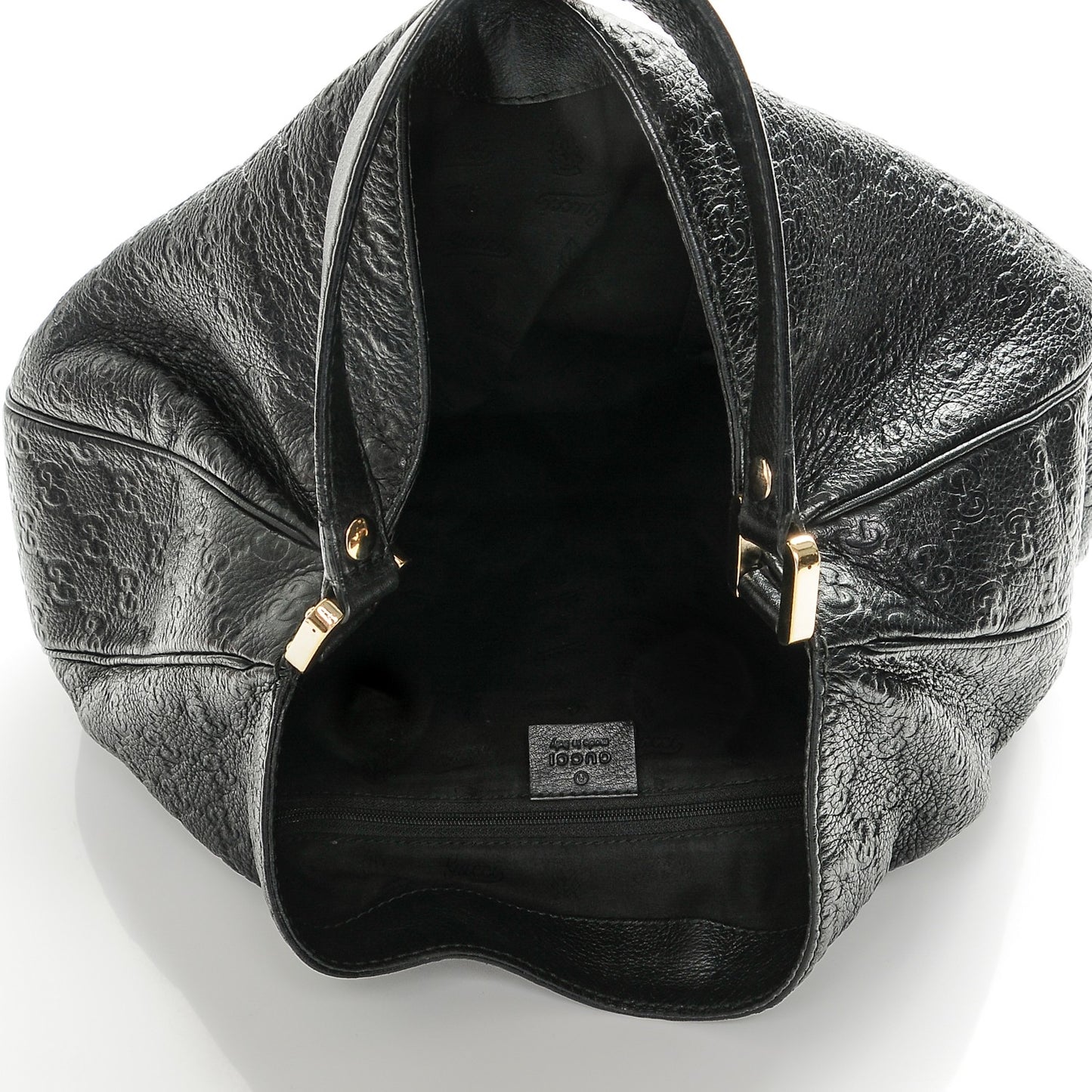 Guccissima Large New Ladies Web Hobo Black