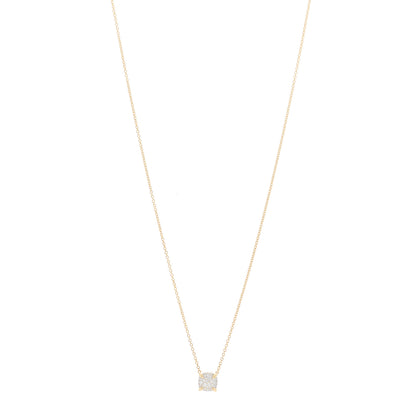 David Yurman 18K Yellow Gold Diamond 7mm Petite Chatelaine Pave Pendant Necklace 1 of 4