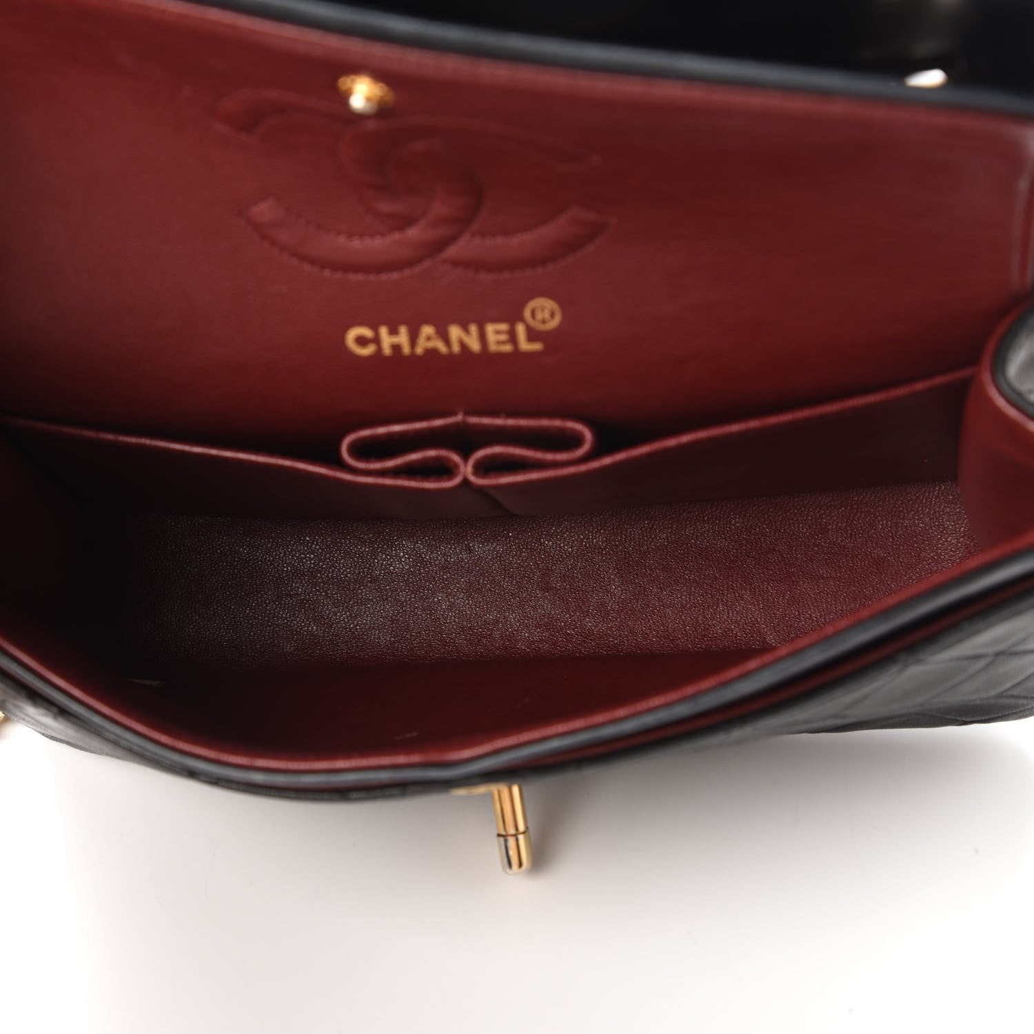 Chanel Lambskin Quilted Small Double Flap Black 6 of 11
