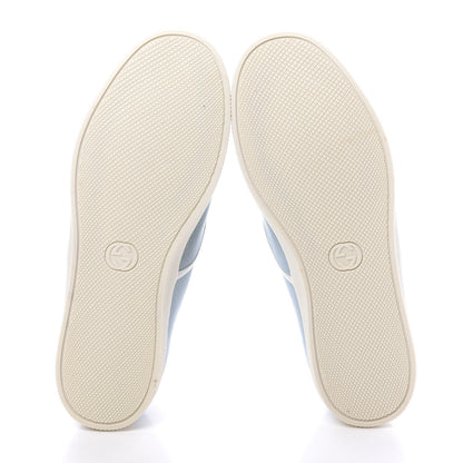 Gucci Kura Denim Logo Embroidered Mens Slip On Sneakers 11 Blue 5 of 10