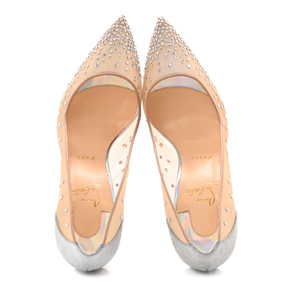 Christian Louboutin Crystal Strass Follies 100 Pumps 40.5 Crystal 2 of 9