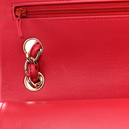 Chanel Lambskin Quilted Jumbo Double Flap Red 11 of 11