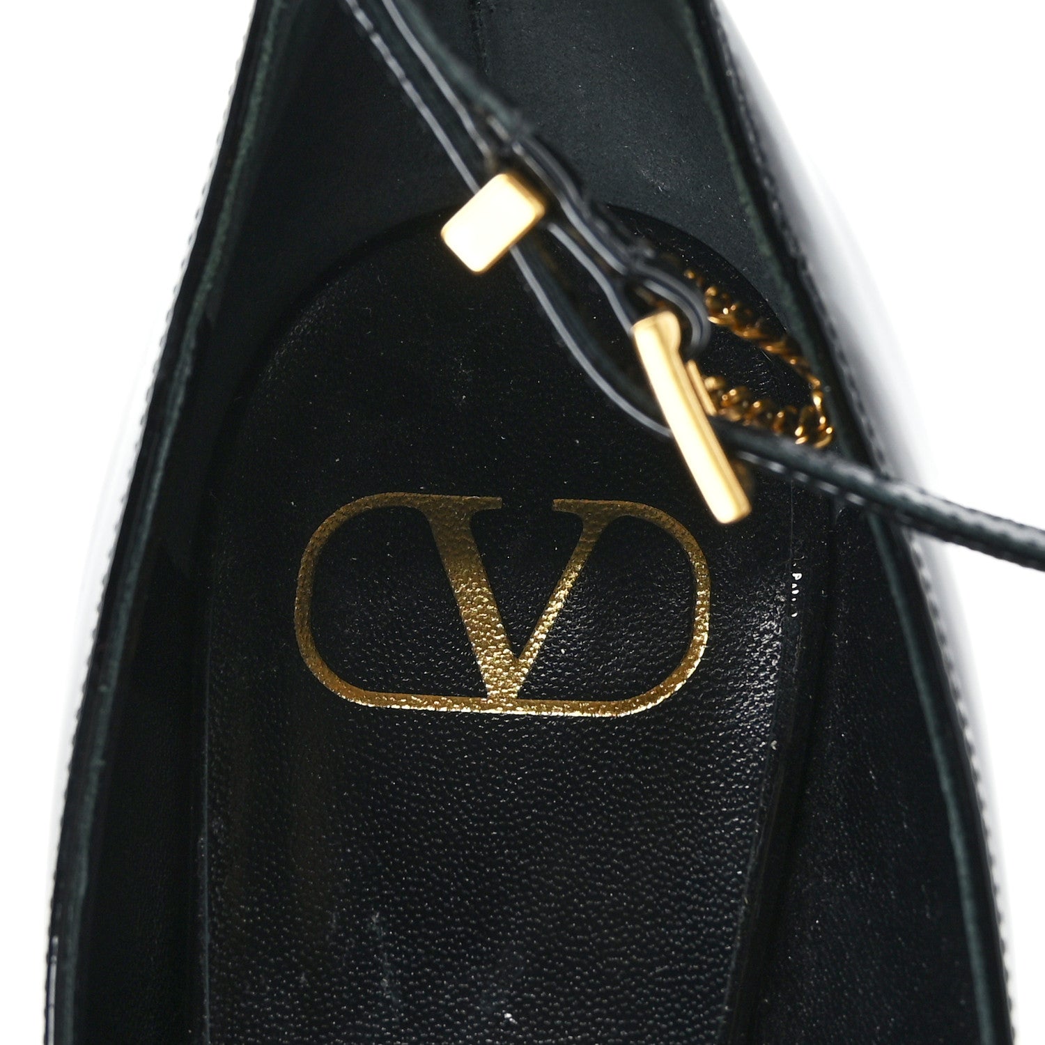 Valentino Garavani Patent Ringstud Wedges 39 Black 8 of 8