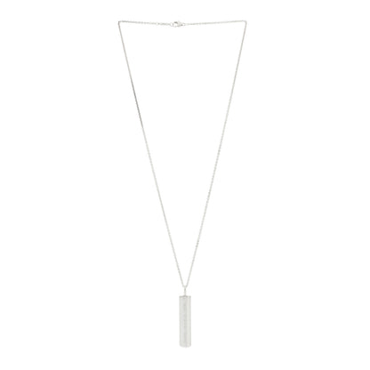 Tiffany Sterling Silver 1837 Bar Pendant Necklace 2 of 6