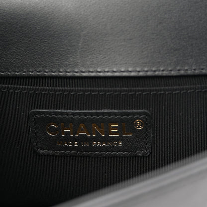 Chanel Calfskin Chevron Quilted Small Boy Flap Black 6 of 11