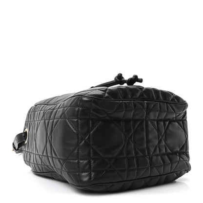 Christian Dior Calfskin Macrocannage Medium D-Motion Bag Black 4 of 10